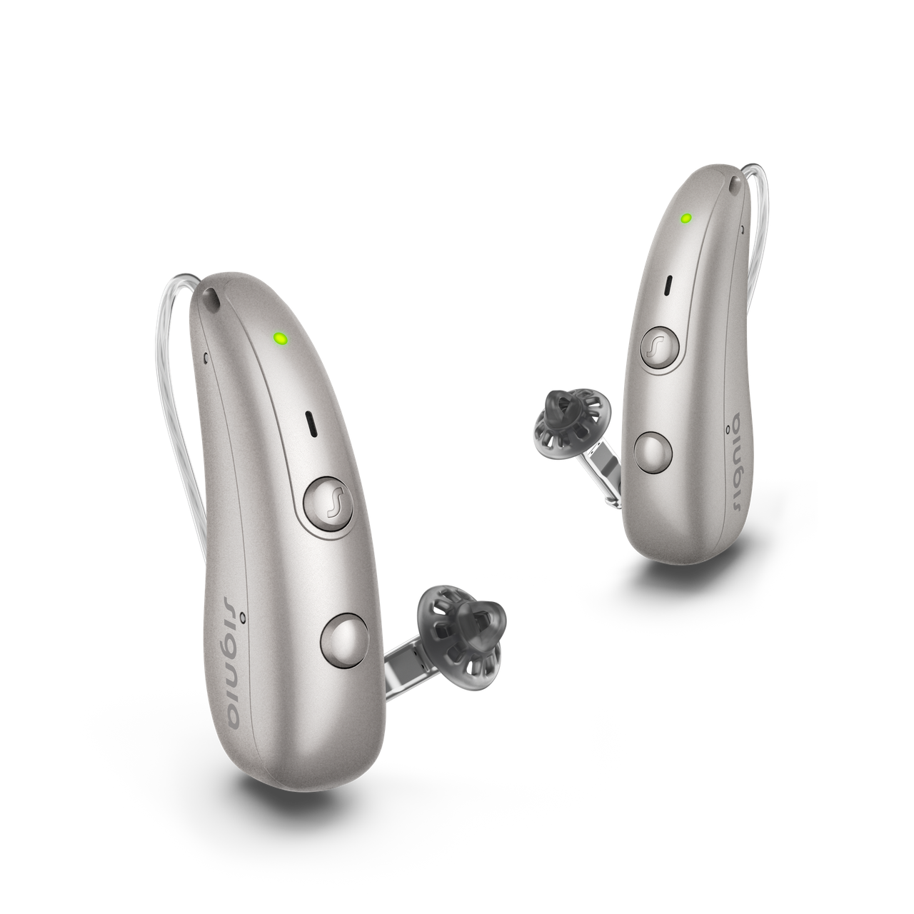 Signia Pure Charge&Go BCT 7IX Hearing Aids - Dark Champagne