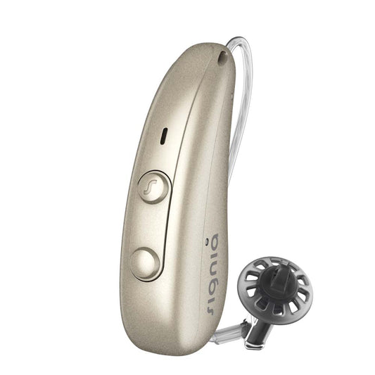 Signia Pure Charge&Go 5IX Hearing Aids - Fine Gold