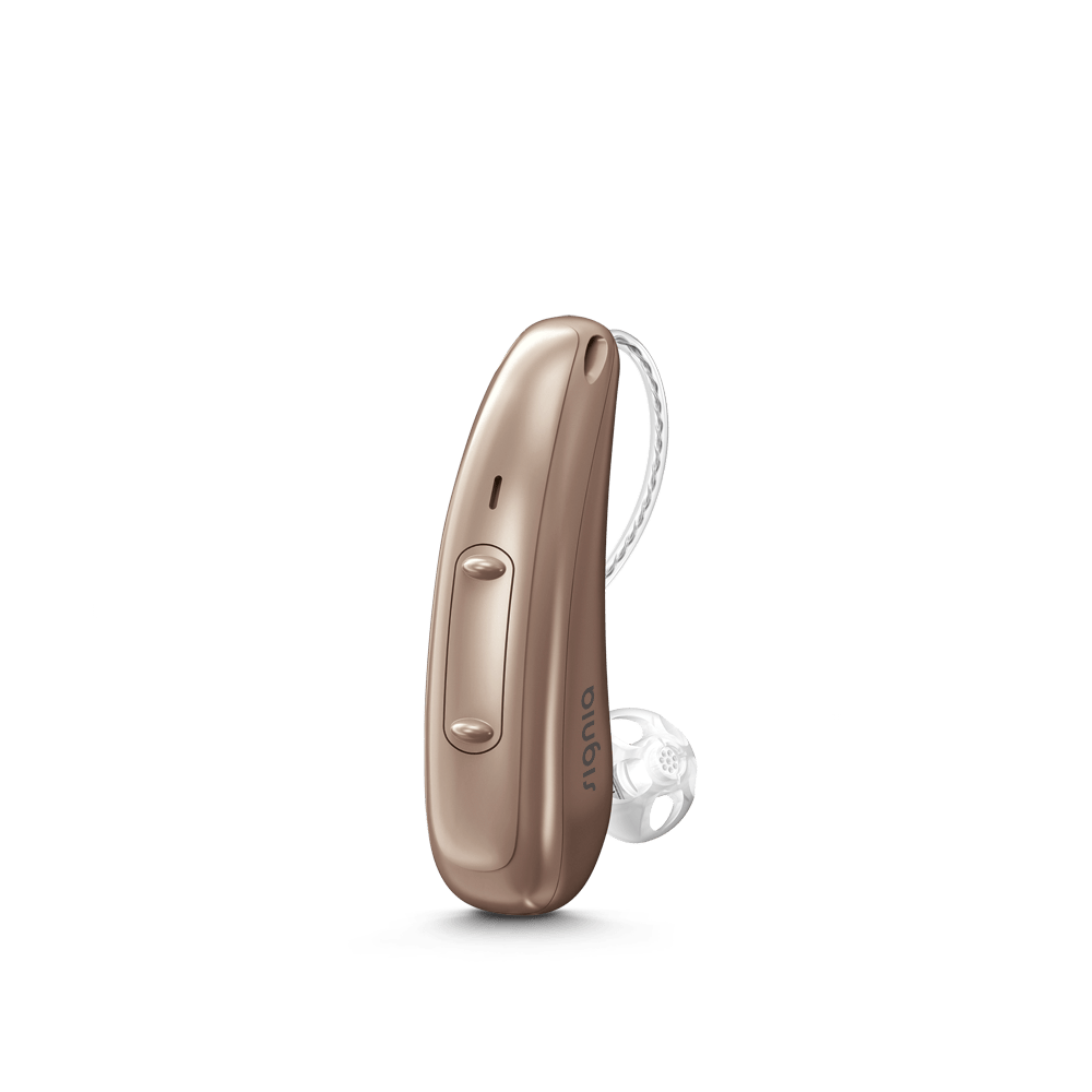 Signia Pure Charge&Go 7X Hearing Aids - Sandy Brown