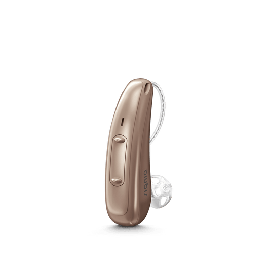Signia Pure Charge&Go 7X Hearing Aids - Sandy Brown